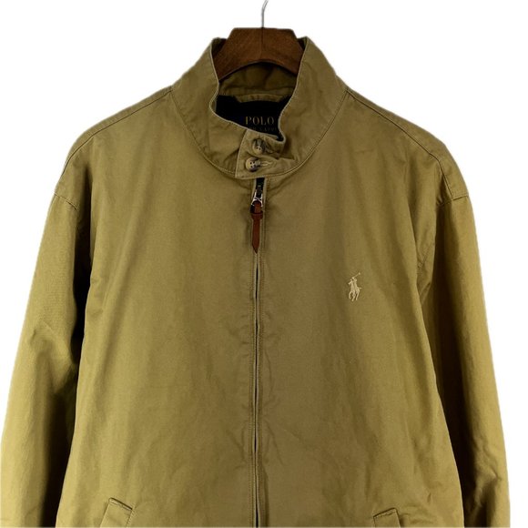 Vintage Polo Ralph Lauren Men's Military Green Windbreaker Jacket, Size M - Picture 2 of 6